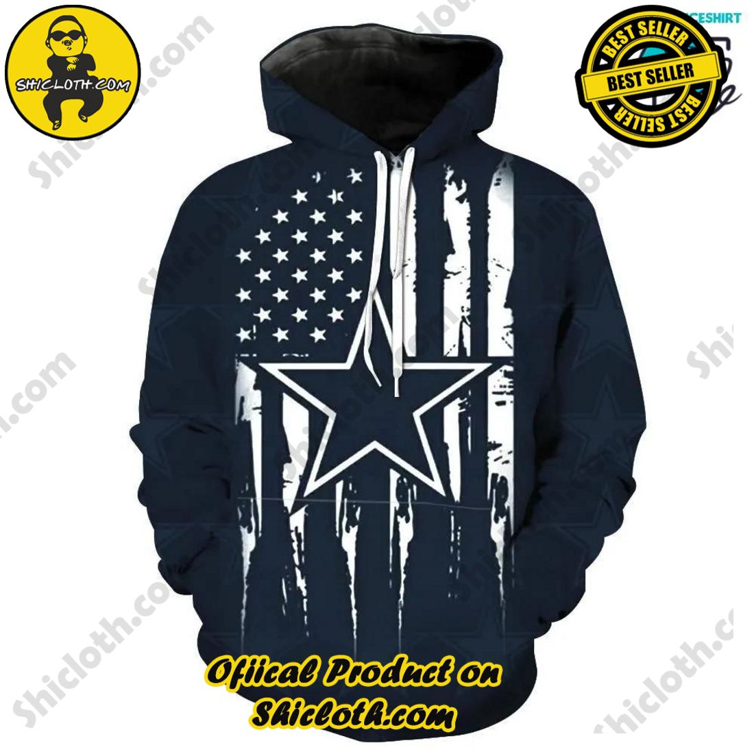 Hot Hot Hot Best Seller: Shiclothshop's 3D Hoodies 3 Dallas Cowboys NFL Limited Design 3D Hoodie Style 3