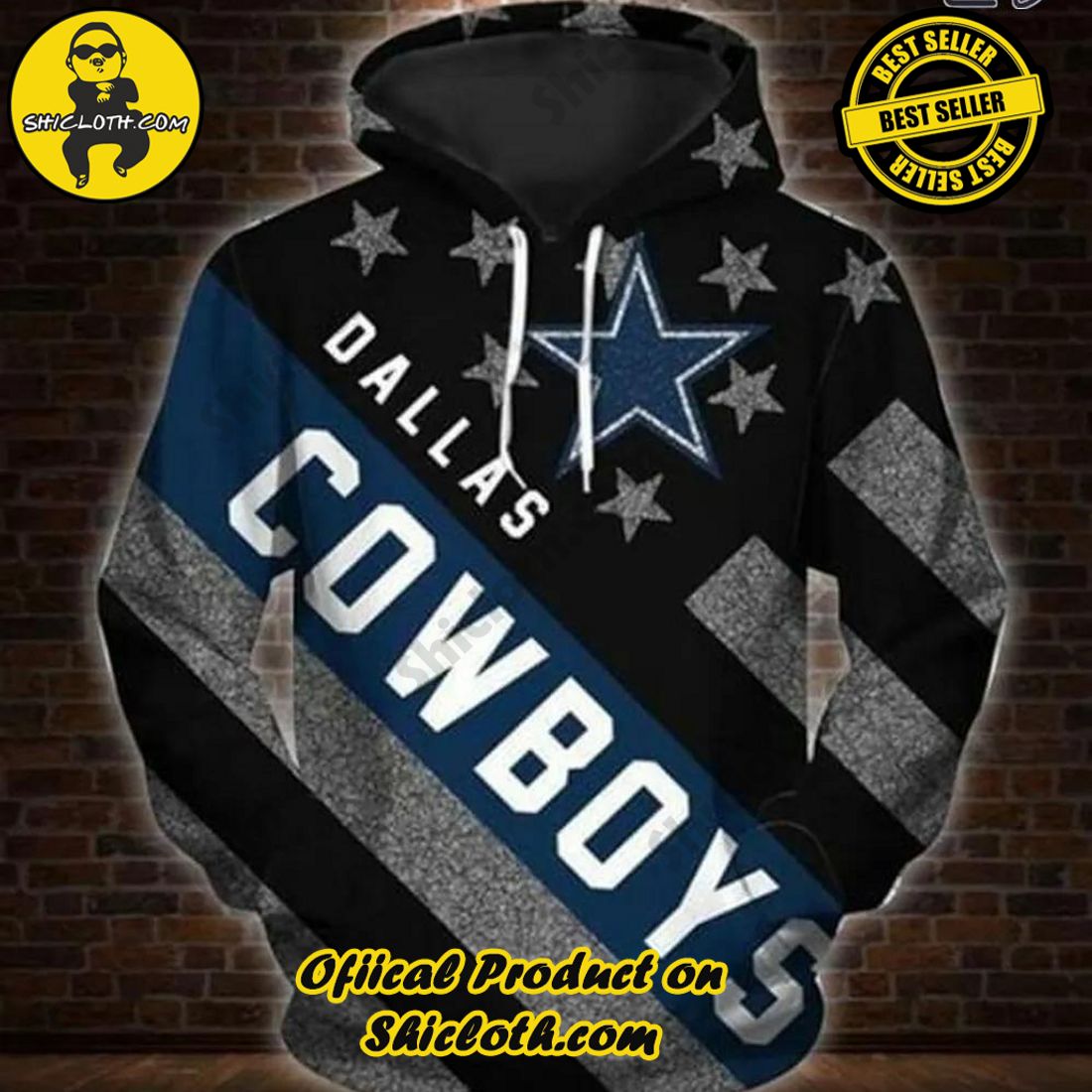 Hot Hot Hot Best Seller: Shiclothshop's 3D Hoodies 7 Dallas Cowboys NFL Limited Design 3D Hoodie Style 7