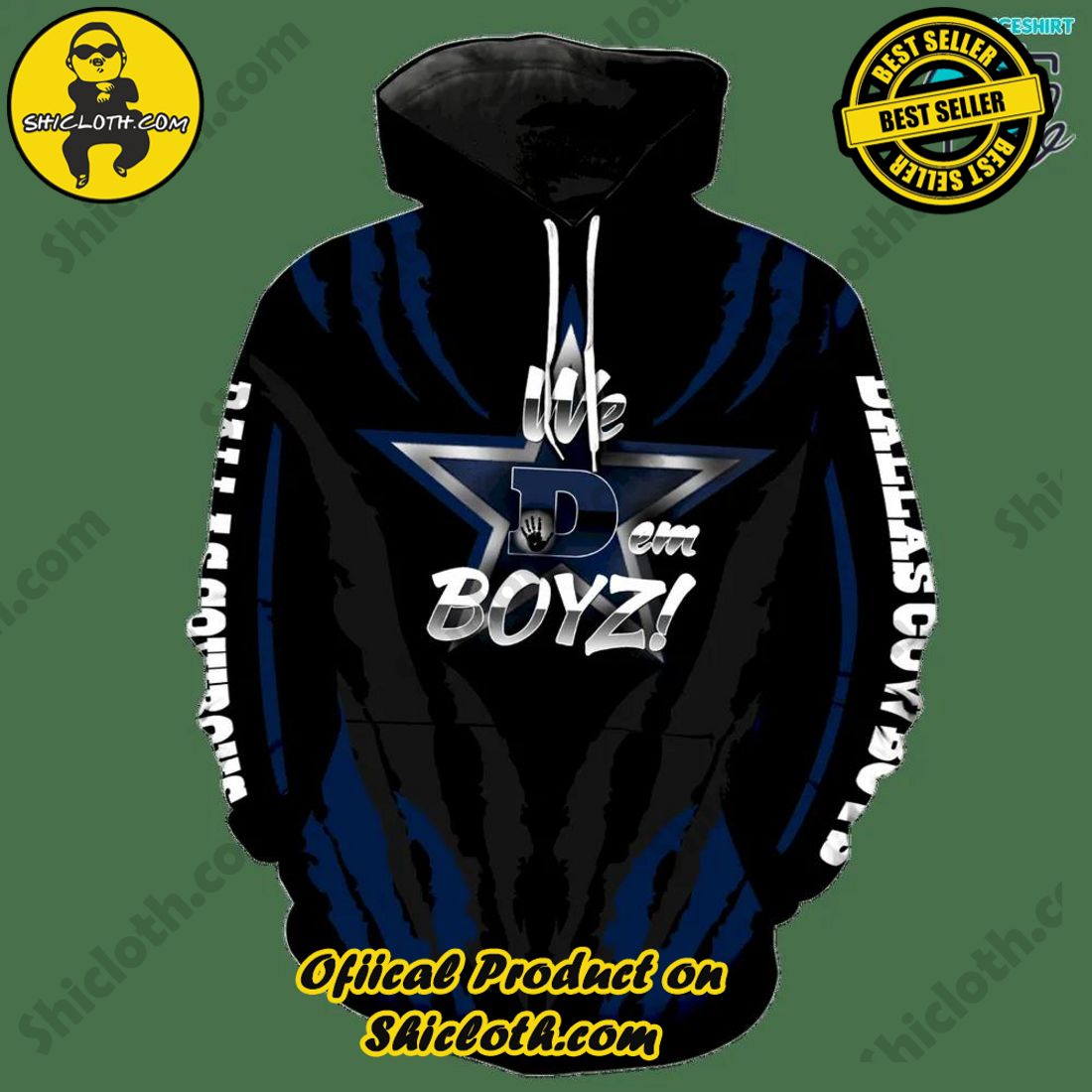 Hot Hot Hot Best Seller: Shiclothshop's 3D Hoodies 9 Dallas Cowboys NFL Limited Design 3D Hoodie Style 8