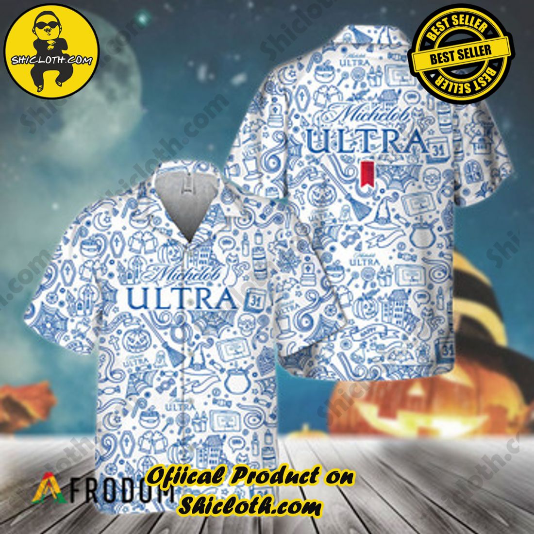 A Fantastic Gift for Summer Getaways: Shiclothshop's Hawaiian Shirts 6 Doodle Art Michelob ULTRA Hawaiian Shirt