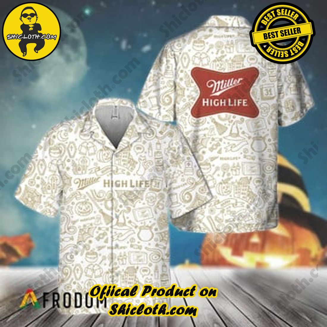A Fantastic Gift for Summer Getaways: Shiclothshop's Hawaiian Shirts 7 Doodle Art Miller High Life Hawaiian Shirt
