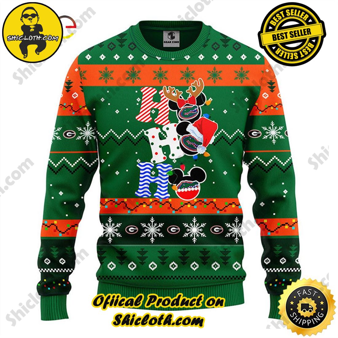Hot Trending Shiclothshop's Sweaters - The Perfect Year-End Gift 10 Florida Gators Hohoho Mickey Christmas Ugly Sweater
