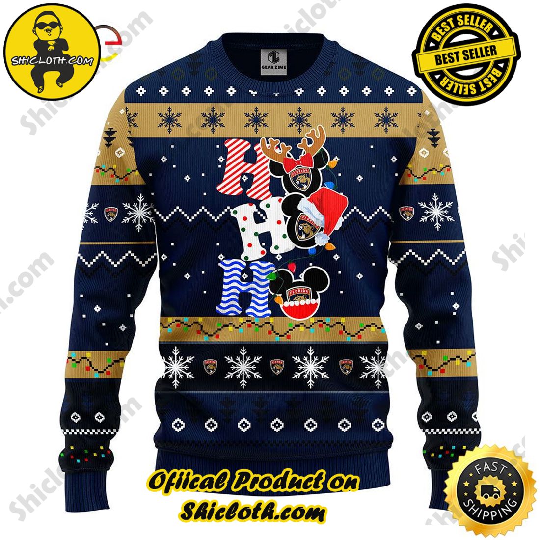 Hot Trending Shiclothshop's Sweaters - The Perfect Year-End Gift 11 Florida Panthers Hohoho Mickey Christmas Ugly Sweater