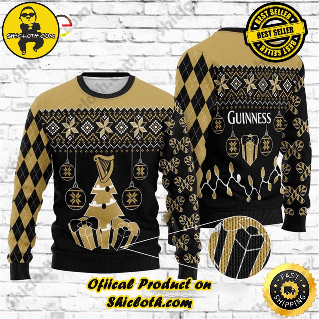 Hot Trend Bestseller: Sweaters from Shiclothshop 4 Guinness Beer Christmas Beer Sweater