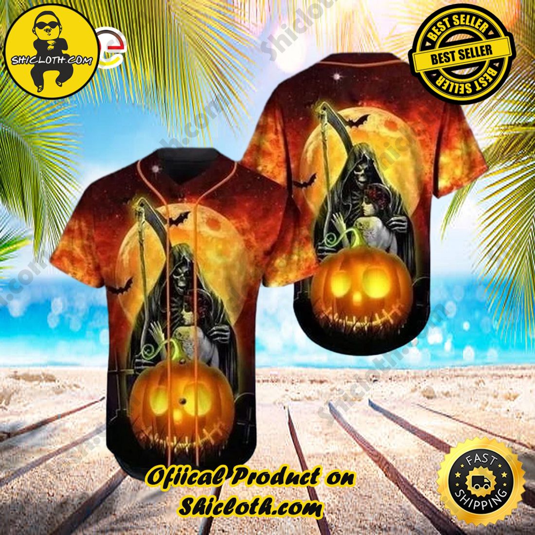 Hot trend:Shicloth's All-Star Baseball Jersey Shirt Collection 13 Halloween Night Horror Evil Baseball Jersey shirt