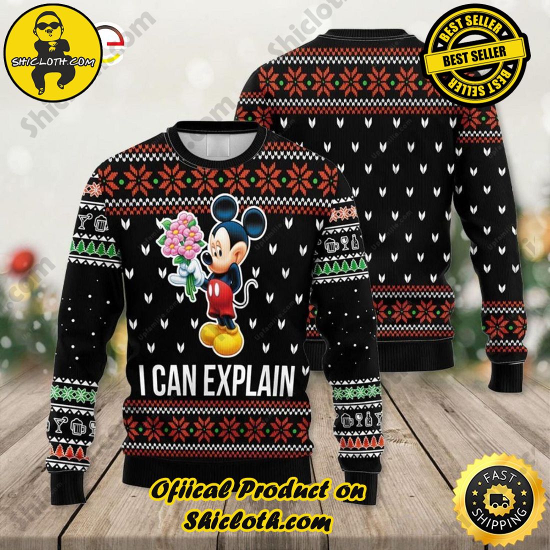 Hot Trending Shiclothshop's Sweaters - The Perfect Year-End Gift 16 I Can Explain Mickey Disney Ugly Sweater