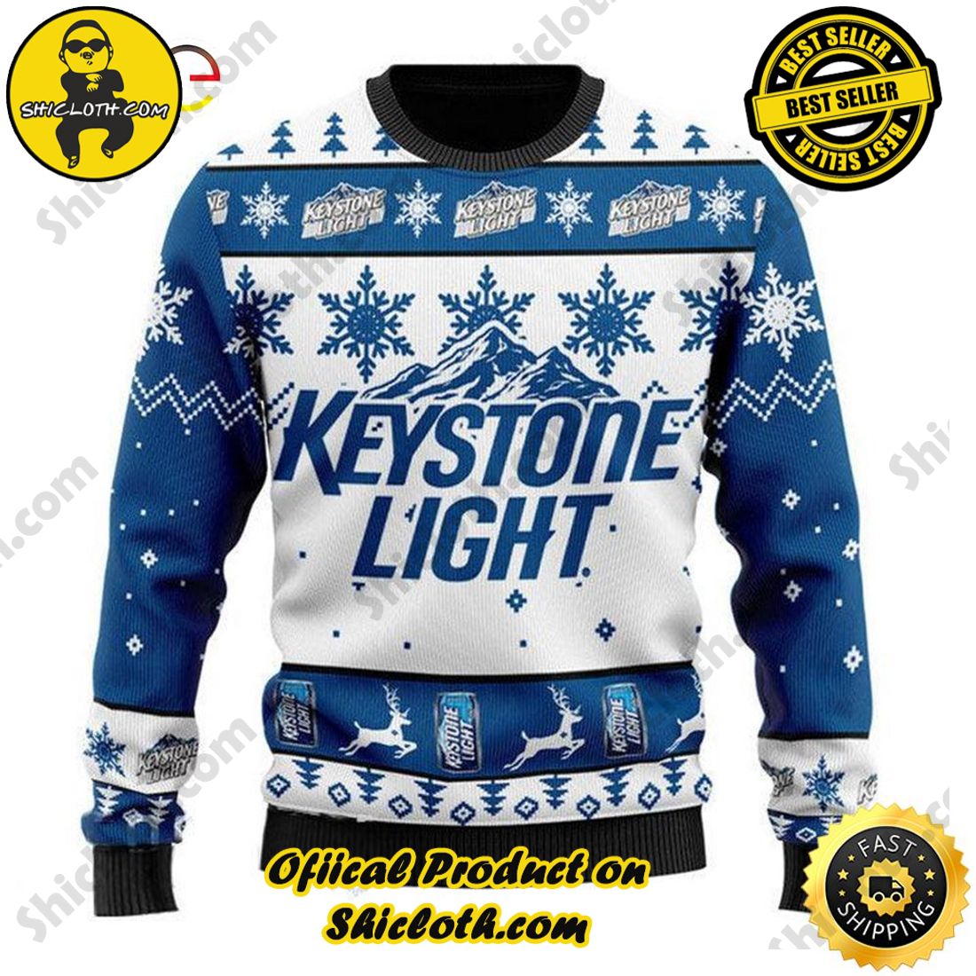 Hot Trend Bestseller: Sweaters from Shiclothshop 13 Keystone Light Christmas Beer Sweater