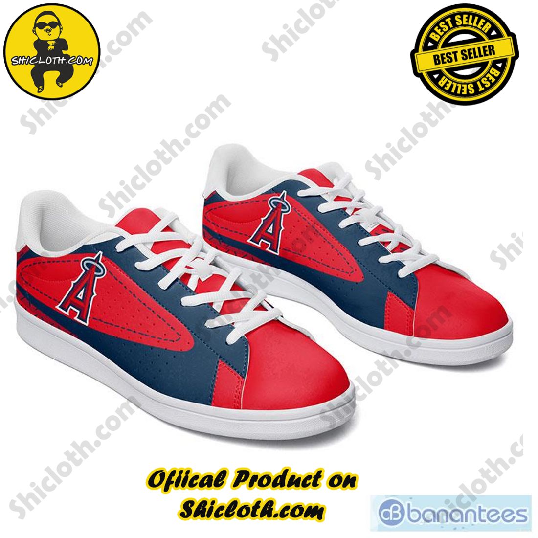 Shicloth's Stan Smith Shoes - A Perfect Gift for Sports Enthusiasts and Fashion Aficionados 3 MLB Los Angeles Angels Adidas Stan Smith Shoes