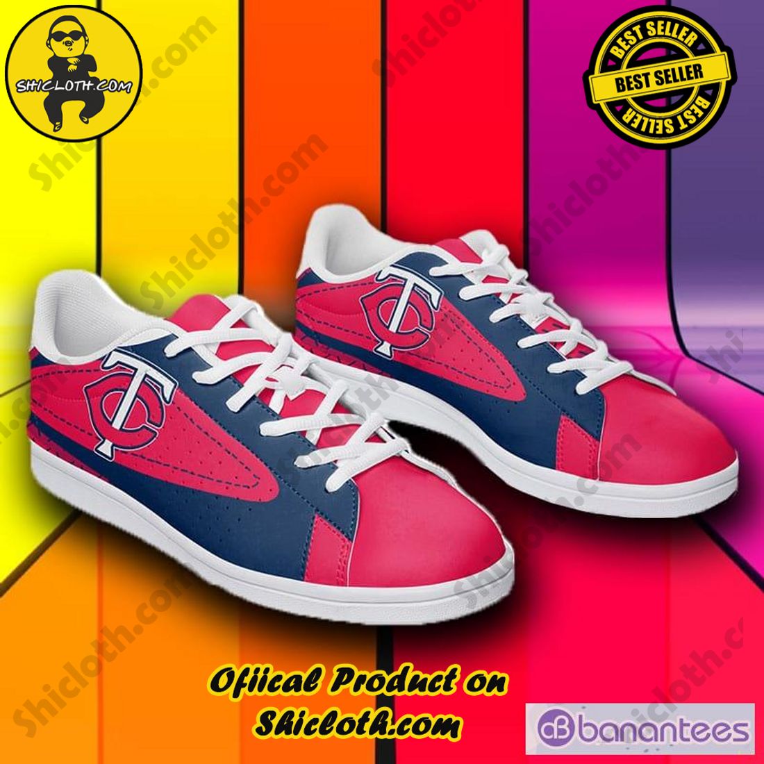 Shicloth's Stan Smith Shoes - A Perfect Gift for Sports Enthusiasts and Fashion Aficionados 5 MLB Minnesota Twins Adidas Stan Smith Shoes