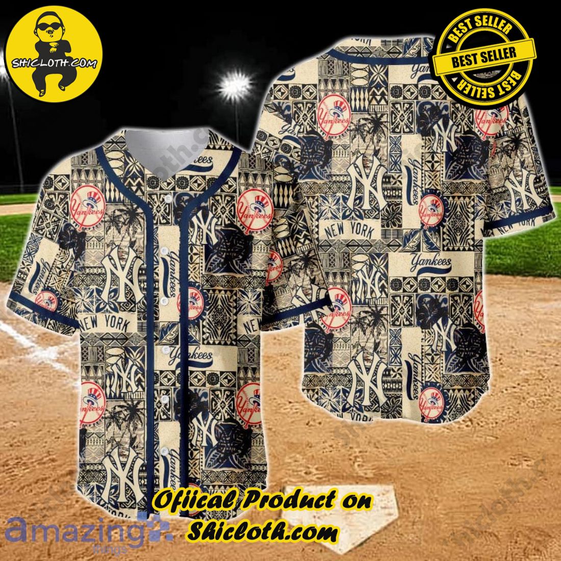Shicloth's Baseball Jerseys - The Ultimate Gift for Baseball Fans 12 New York Yankees Major League Baseball AOP Baseball Jersey