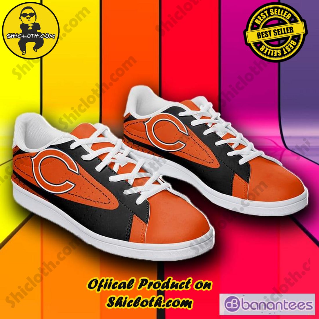Shicloth's Stan Smith Shoes - A Perfect Gift for Sports Enthusiasts and Fashion Aficionados 13 NFL Chicago Bears Adidas Stan Smith Shoes