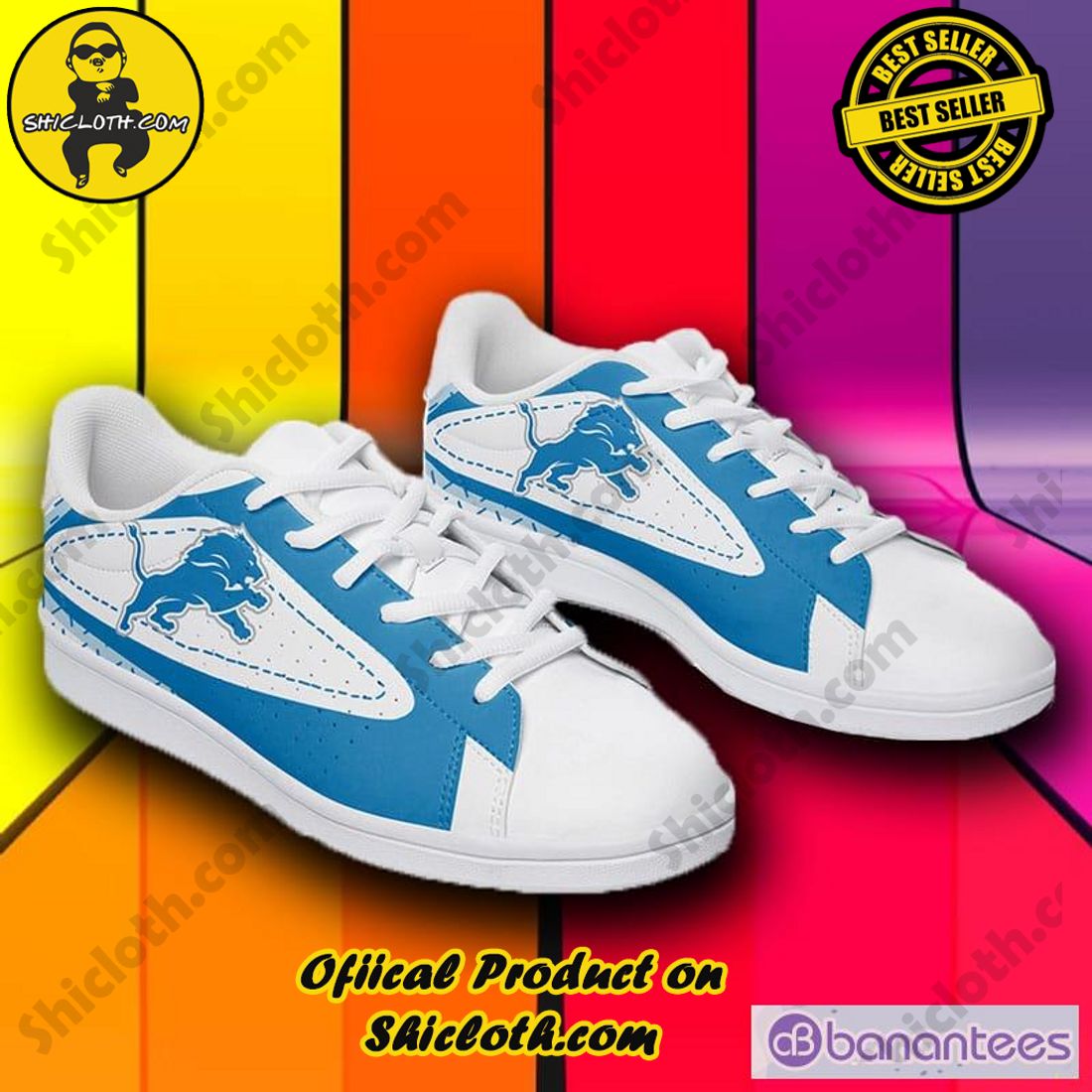 Shicloth's Stan Smith Shoes - A Perfect Gift for Sports Enthusiasts and Fashion Aficionados 14 NFL Detroit Lions Adidas Stan Smith Shoes