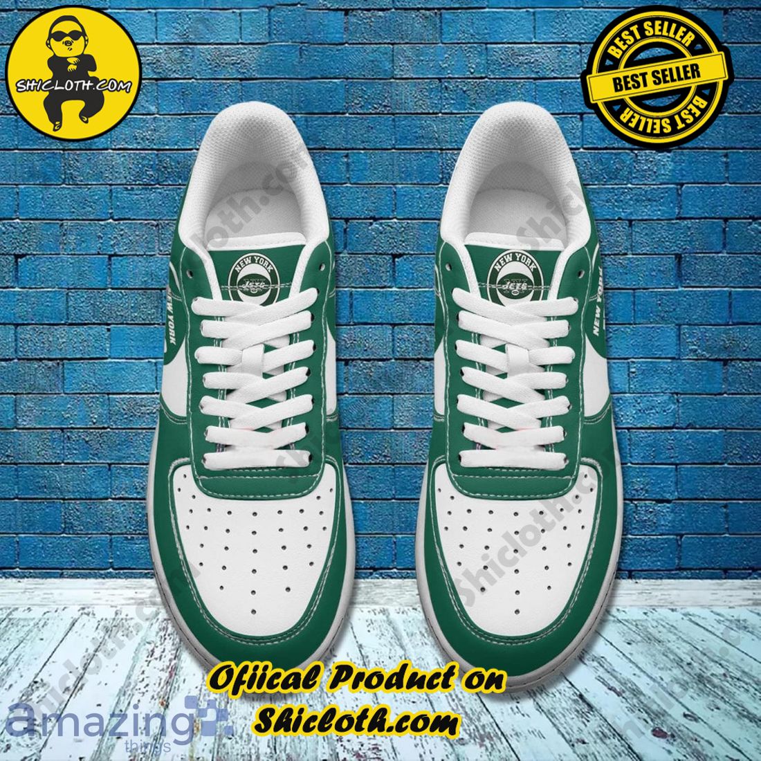 Personalized NFL New York Jets Custom Air Force 1 Sneakers in 2023