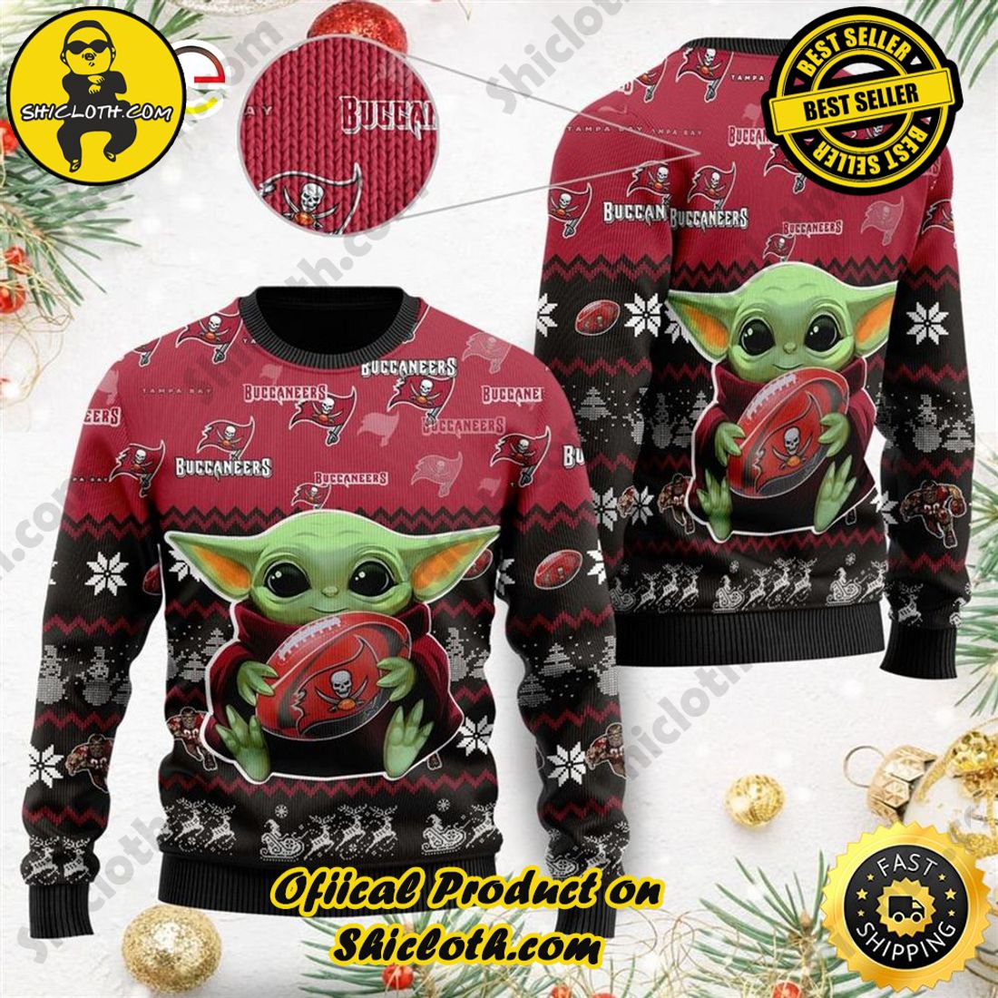 NFL Los Angeles Dodgers Groot Ugly Sweater - Shicloth