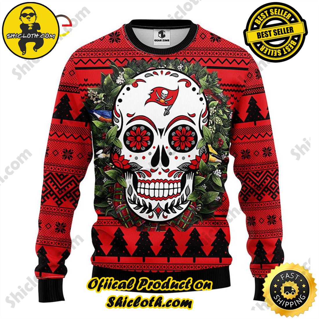 NFL Tampa Bay Buccaneers Mickey Mouse Ugly Christmas Sweater