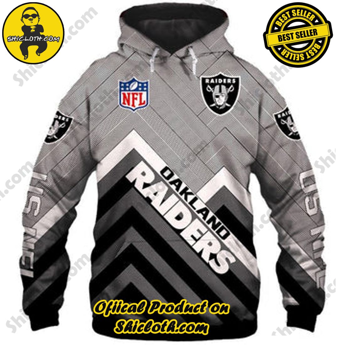 Hot Hot Hot Christmas Best Seller: Shiclothshop's 3D Hoodies 17 Oakland Raiders Hoodies Mens Sale 3D Sweatshirt Pullover Zip Up