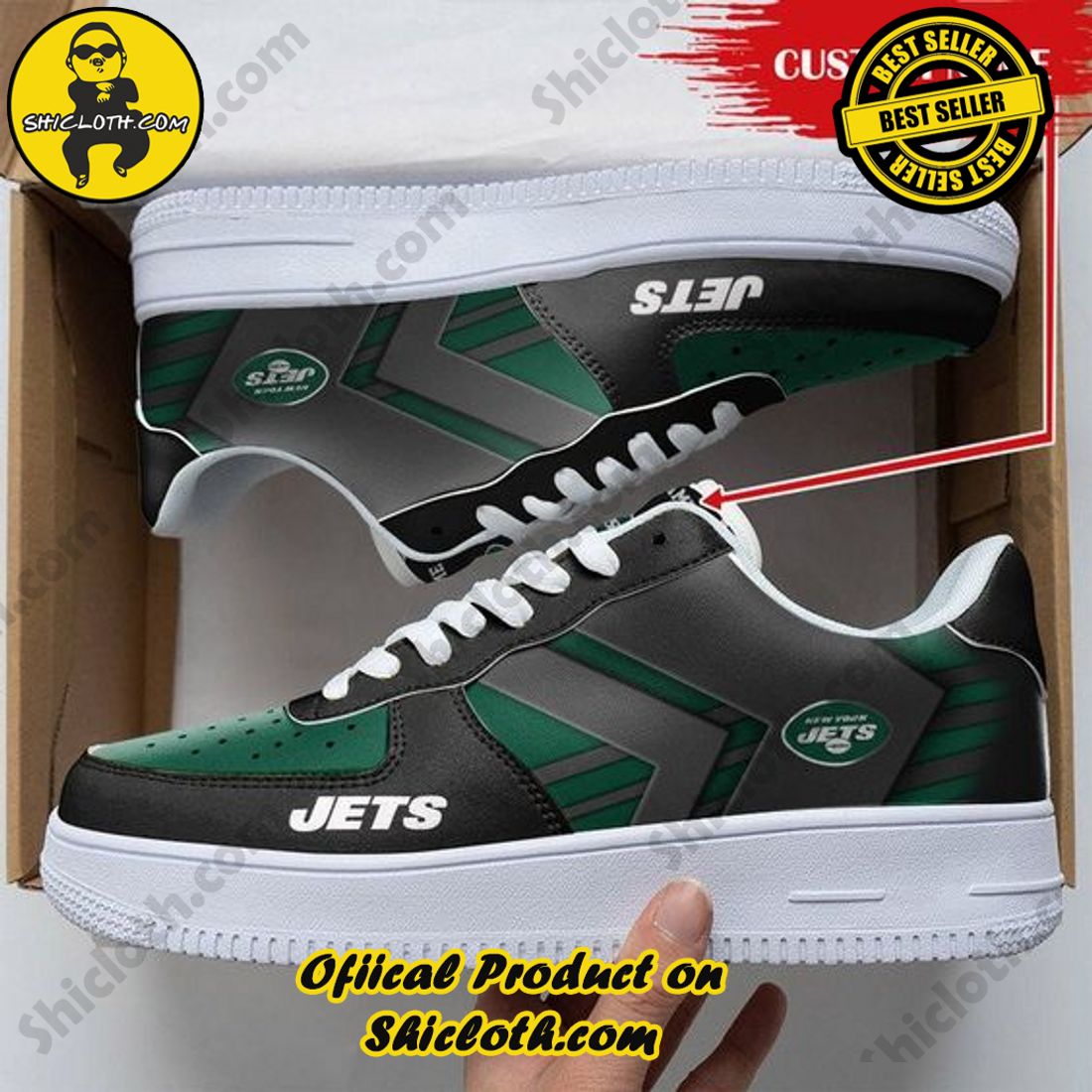 Personalize NFL New York Jets Air Force 1 Shoes