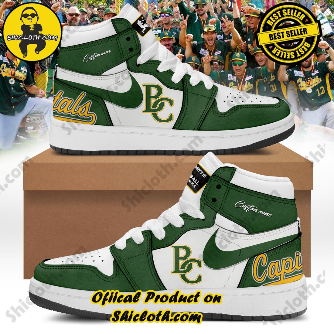 Hot trending : Elevating Style with Shicloth's Air Jordan 1 Sneakers 12 Personalized Bonn Capitals Nike Air Jordan 1 Sneakers
