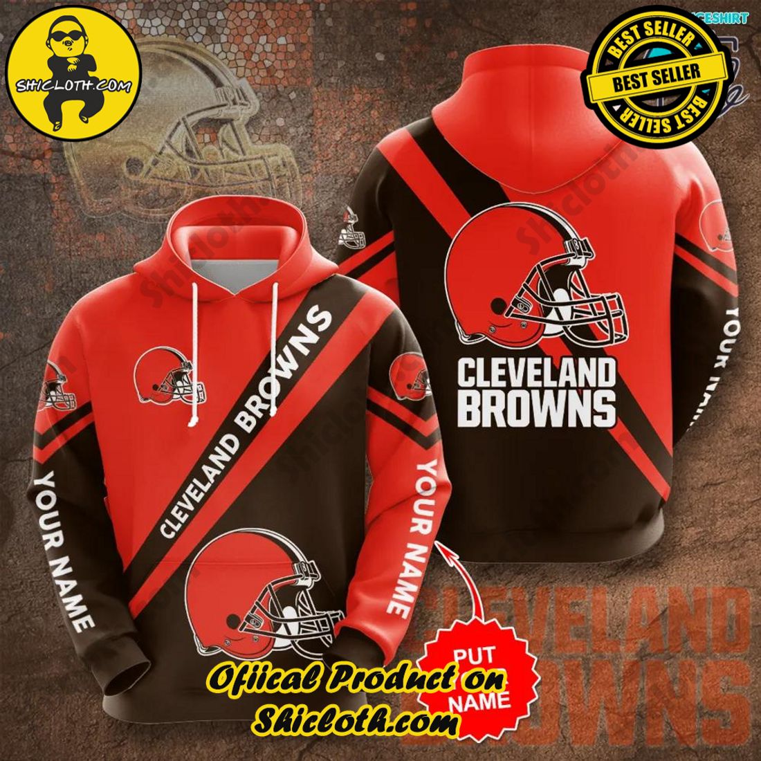 Personalized Cleveland Browns NFL Gifts For Fan Limited 3D Hoodie Style 1