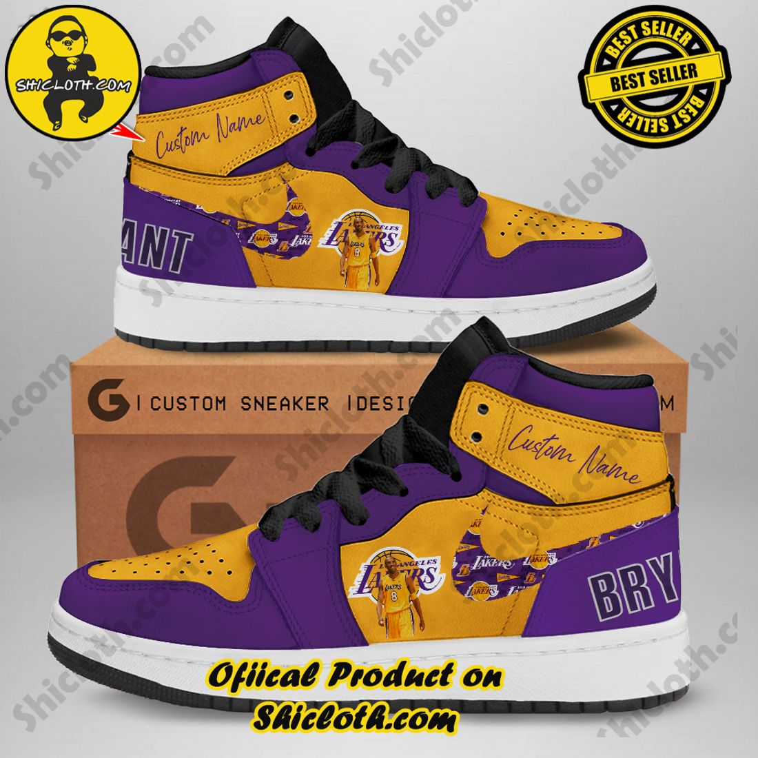 Hot trending and Best seller : Elevating Style with Shicloth's Air Jordan 1 Sneakers 3 Personalized Kobe Bryant Nike Jordan 1 Sneaker