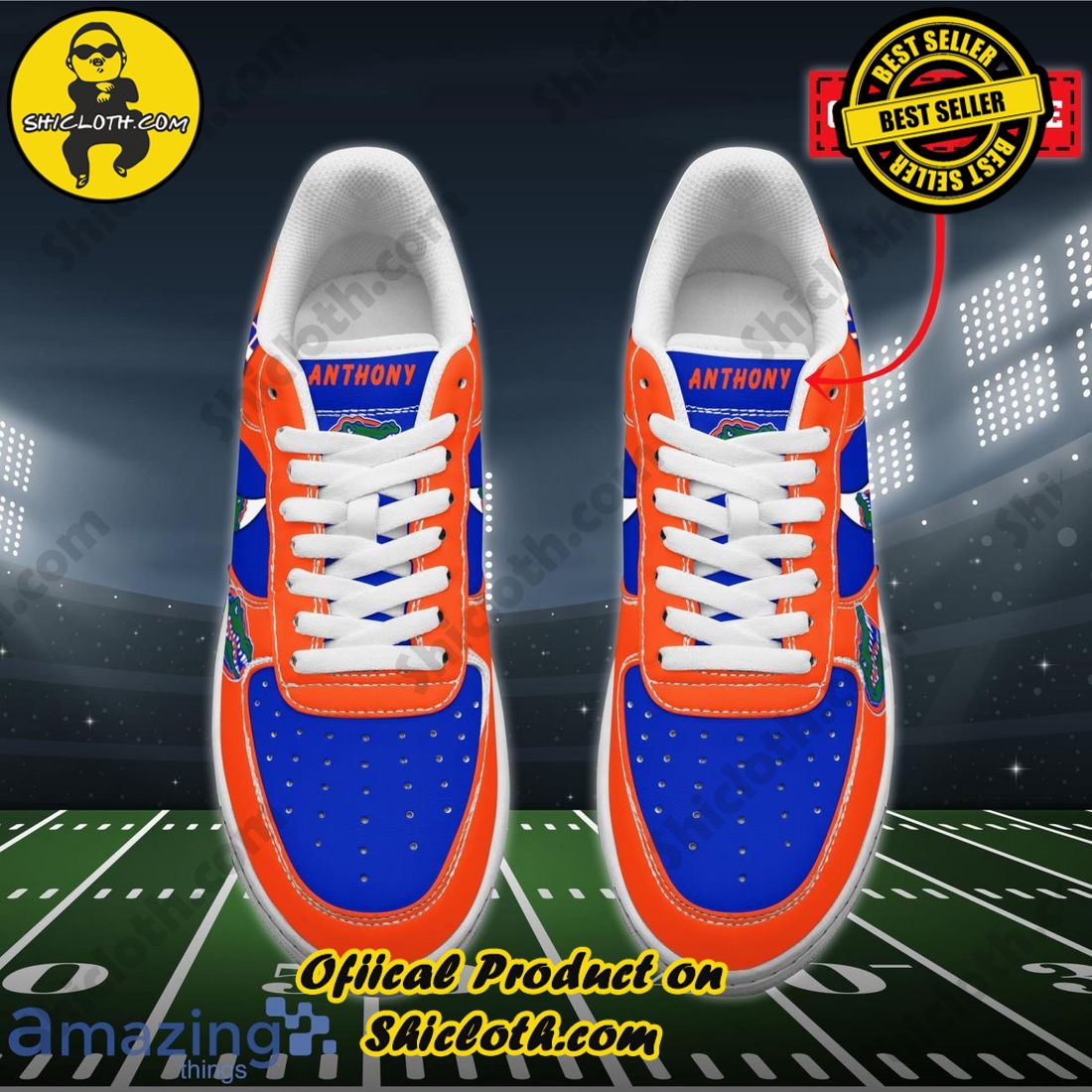 Hot Trending and Best seller: Unveiling the Elegance of Shicloth's Air Force 1 Shoes 4 Personalized NCAA Florida Gators Nike Air Force 1 Shoes
