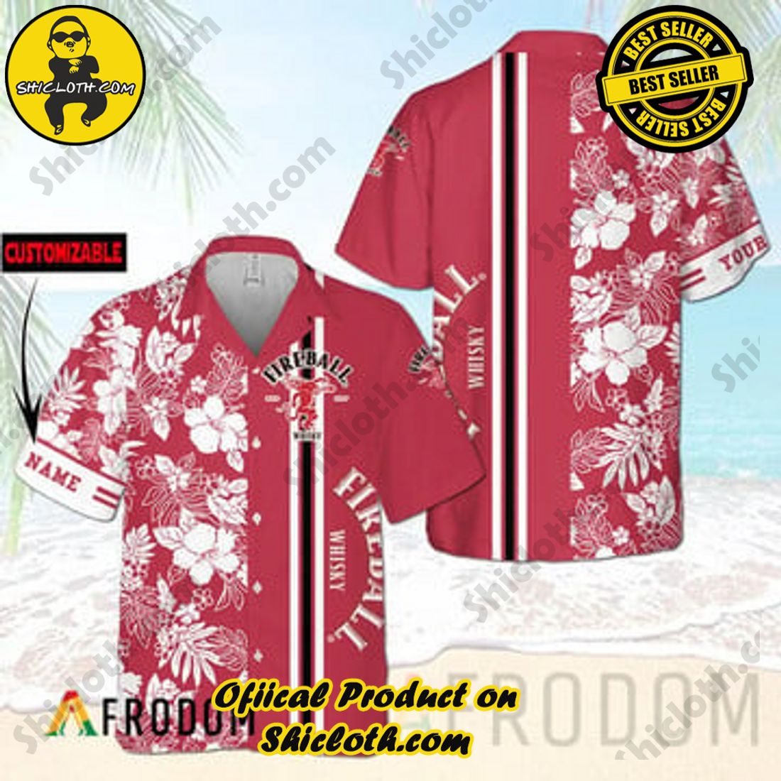 A Fantastic Gift for Summer Getaways: Shiclothshop's Hawaiian Shirts 12 Personalized Tropical Flowers Fireball Hawaiian Shirt
