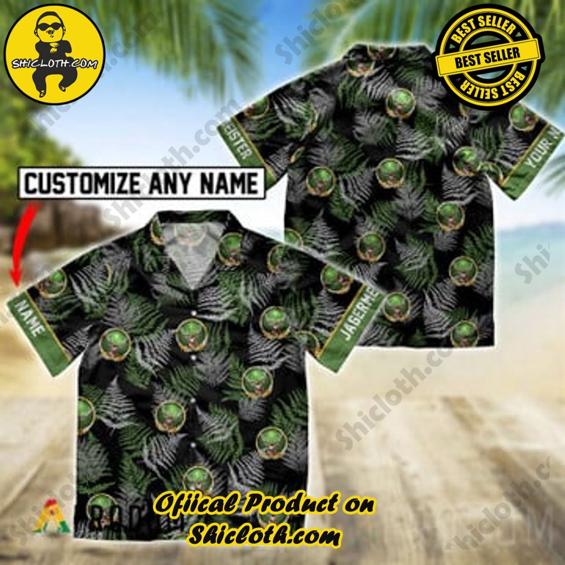 Shicloth Fashion Store's Hawaiian Shirts and Shorts - Perfect Gifts for Friends and Loved Ones 13 Personalized Tropical Jagermeister Hawaiian Shirt