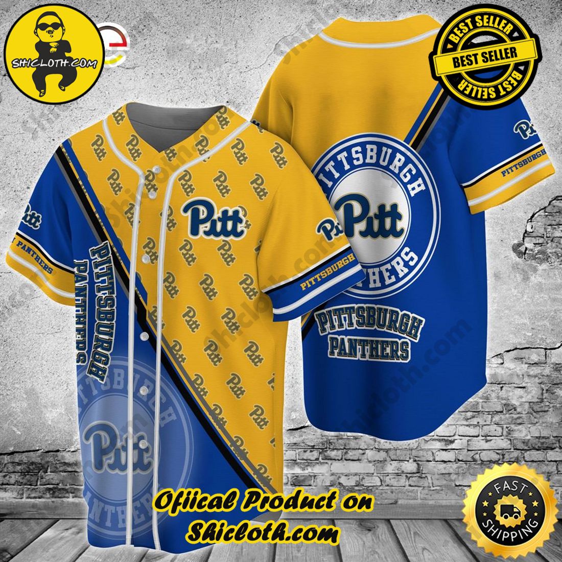 Hot trending: Shicloth's All-Star Baseball Jersey Shirt Collection 10 Pittsburgh Panthers Baseball Jersey Shirt
