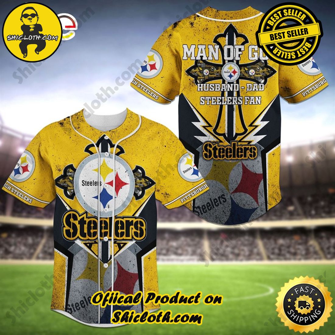 Hot trending: Shicloth's All-Star Baseball Jersey Shirt Collection 15 Pittsburgh Steelers 10 NFL Baseball Jersey Shirt