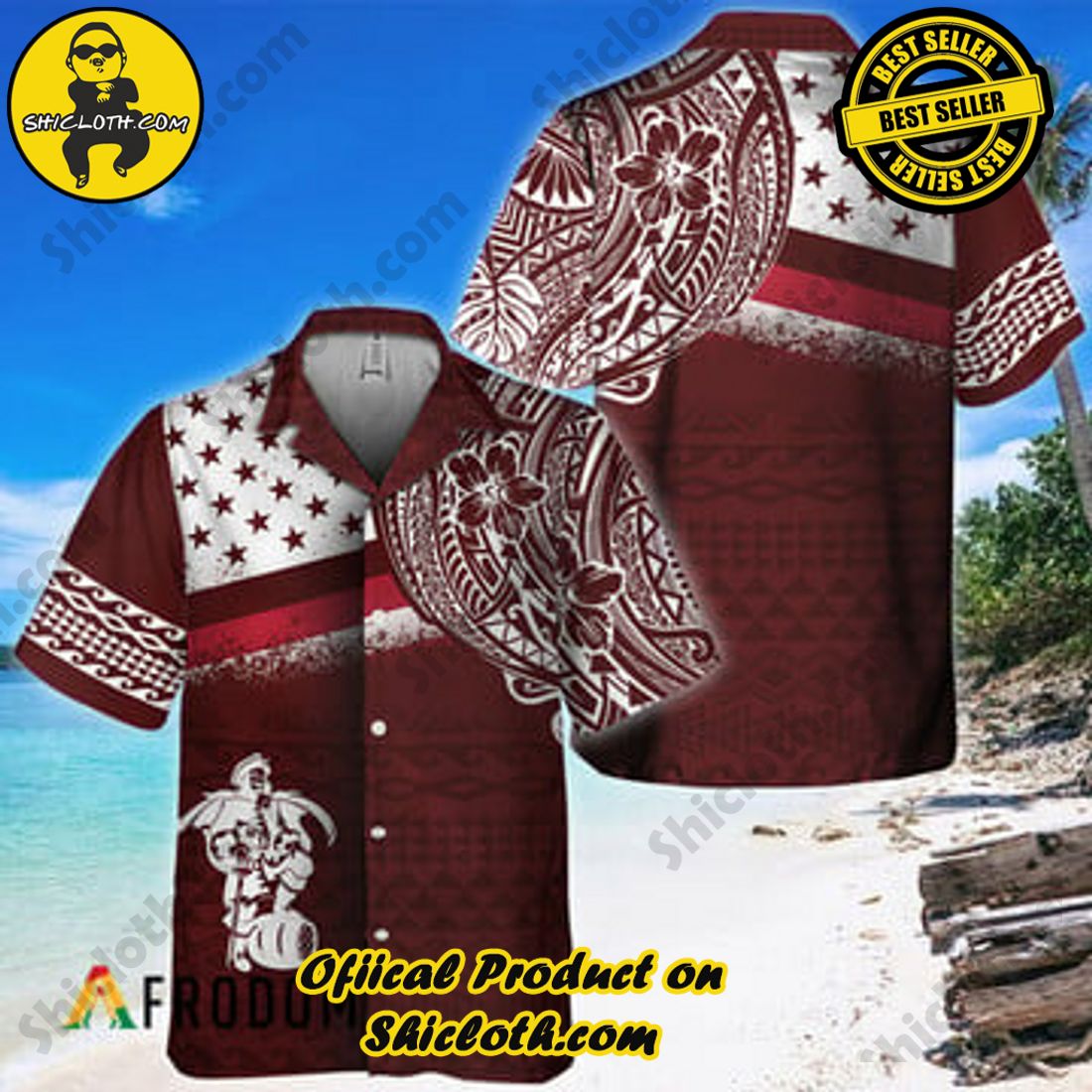 A Fantastic Gift for Summer Getaways: Shiclothshop's Hawaiian Shirts 13 Polynesian Captain Morgan Hawaiian Shirt