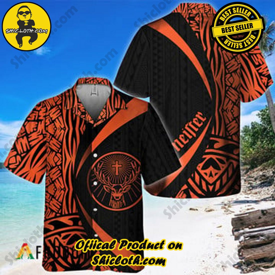 A Fantastic Gift for Summer Getaways: Shiclothshop's Hawaiian Shirts 16 Polynesian Samoan Jagermeister Hawaiian Shirt