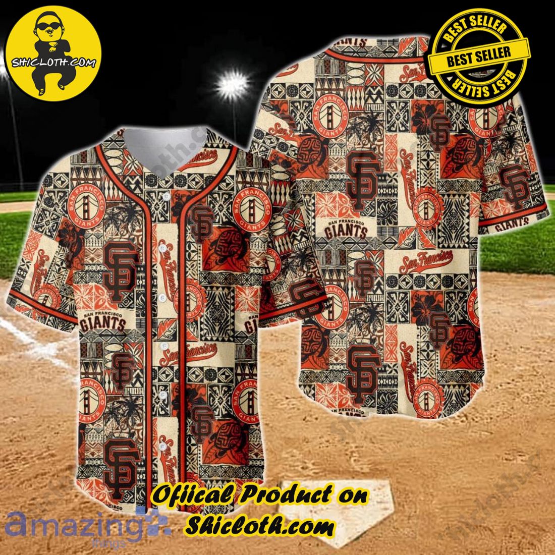 Shicloth's Baseball Jerseys - The Ultimate Gift for Baseball Fans 14 San Francisco Giants Major League Baseball AOP Baseball Jersey