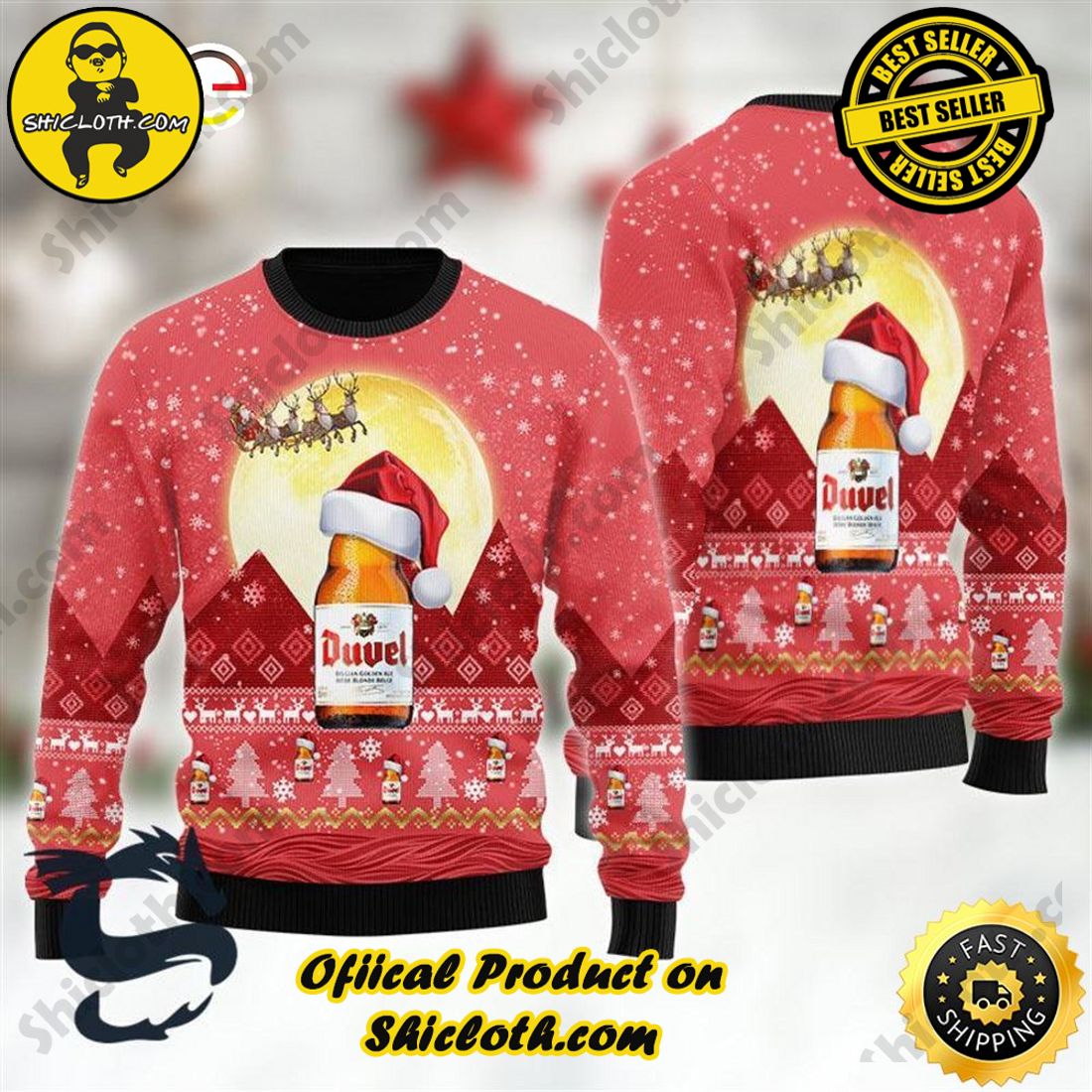 NFL Ottawa Senators Groot-Themed Ugly Christmas Sweater by