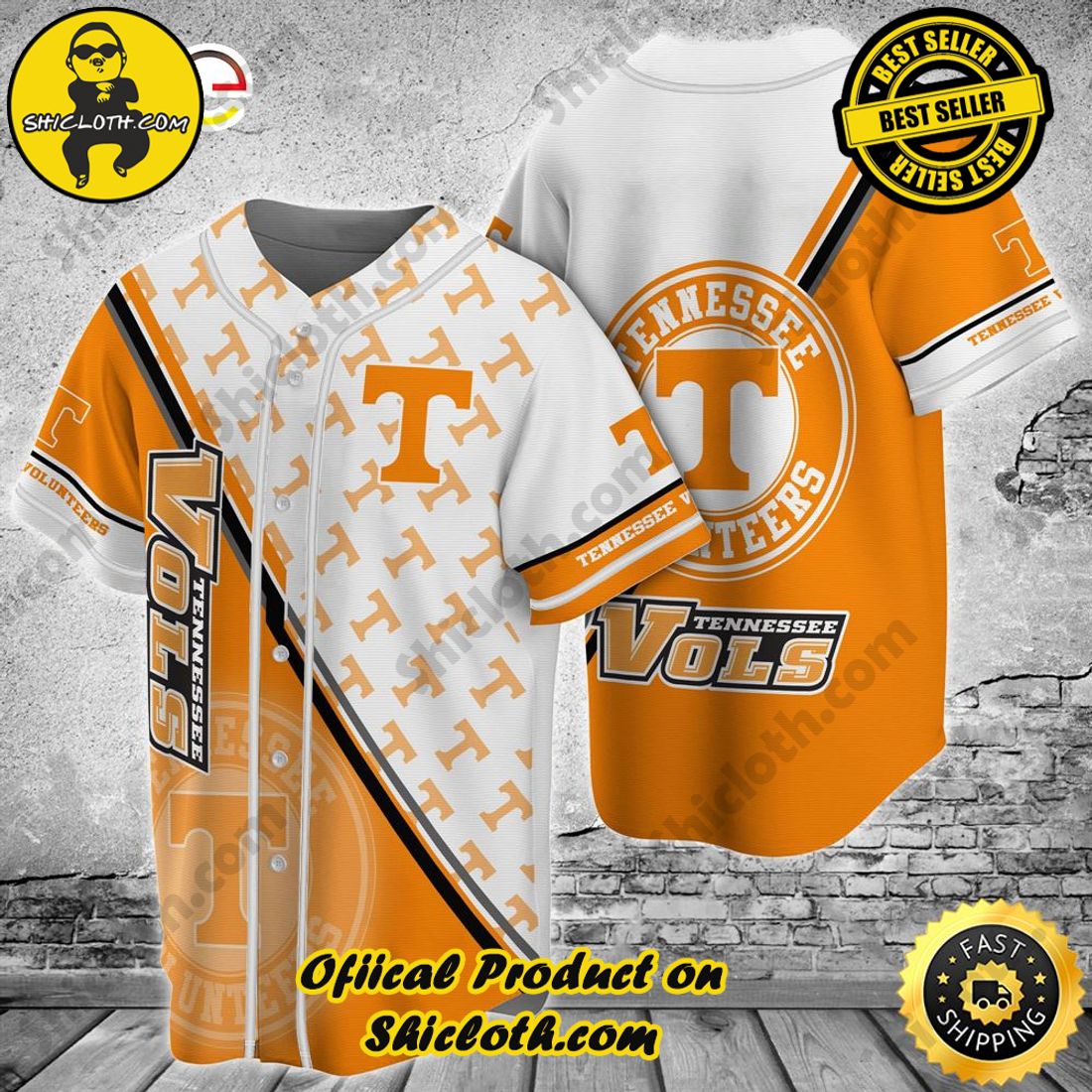 Shicloth's All-Star Baseball Jersey Shirt Collection 47 Tennessee Volunteers NFL Baseball Jersey Shirt For Fans