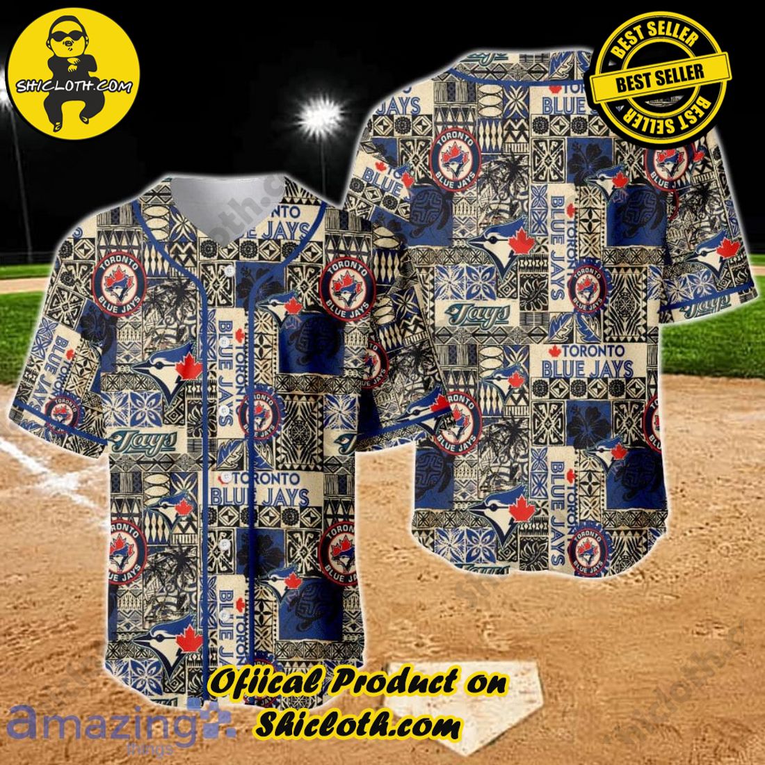 Texas Rangers Major League Baseball AOP Baseball Jersey - Shicloth