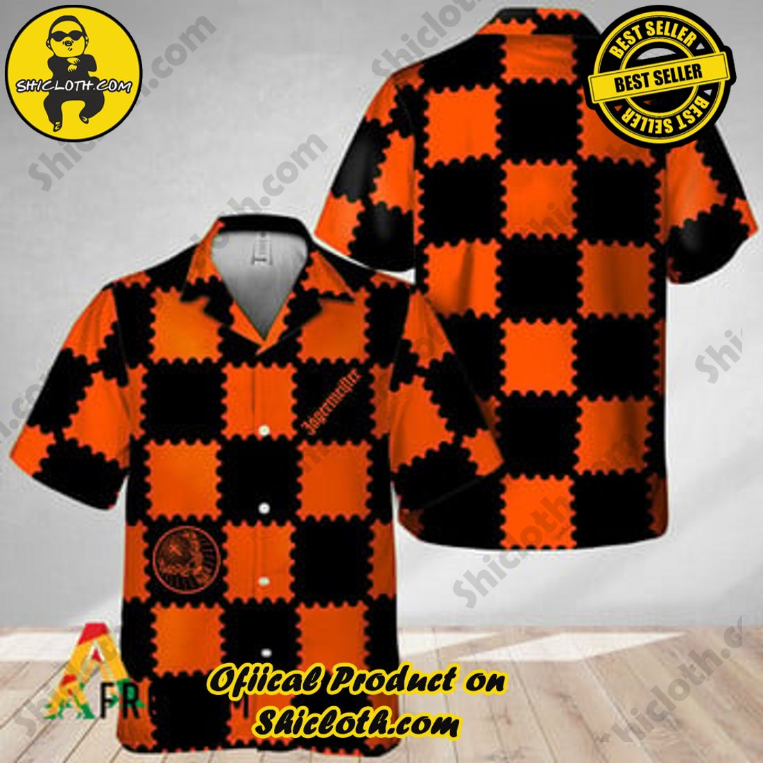 Shicloth Fashion Store's Hawaiian Shirts and Shorts - Perfect Gifts for Friends and Loved Ones 20 Trendy Gingham Jagermeister Hawaiian Shirt