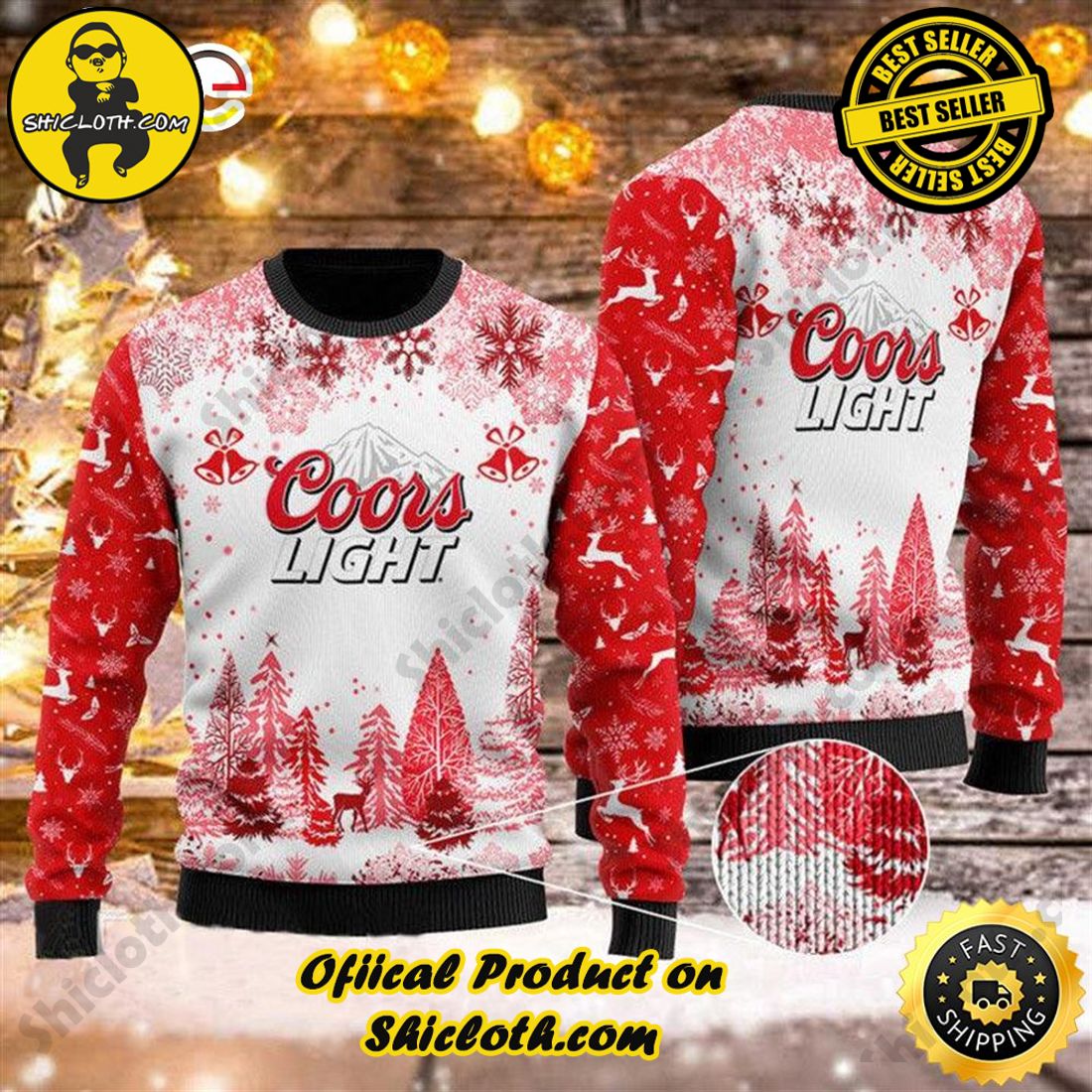 Cozy Up in Style: Shicloth's Winter Sweater Collection 48 Xmas Coors Light Beer Sweater