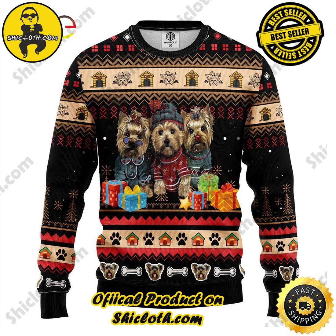 Merry and Cozy Christmas: The Meaningful Gift of Sweaters from Shiclothshop 20 Yorkshire Amazing Gift Idea Thanksgiving Gift Ugly Sweater