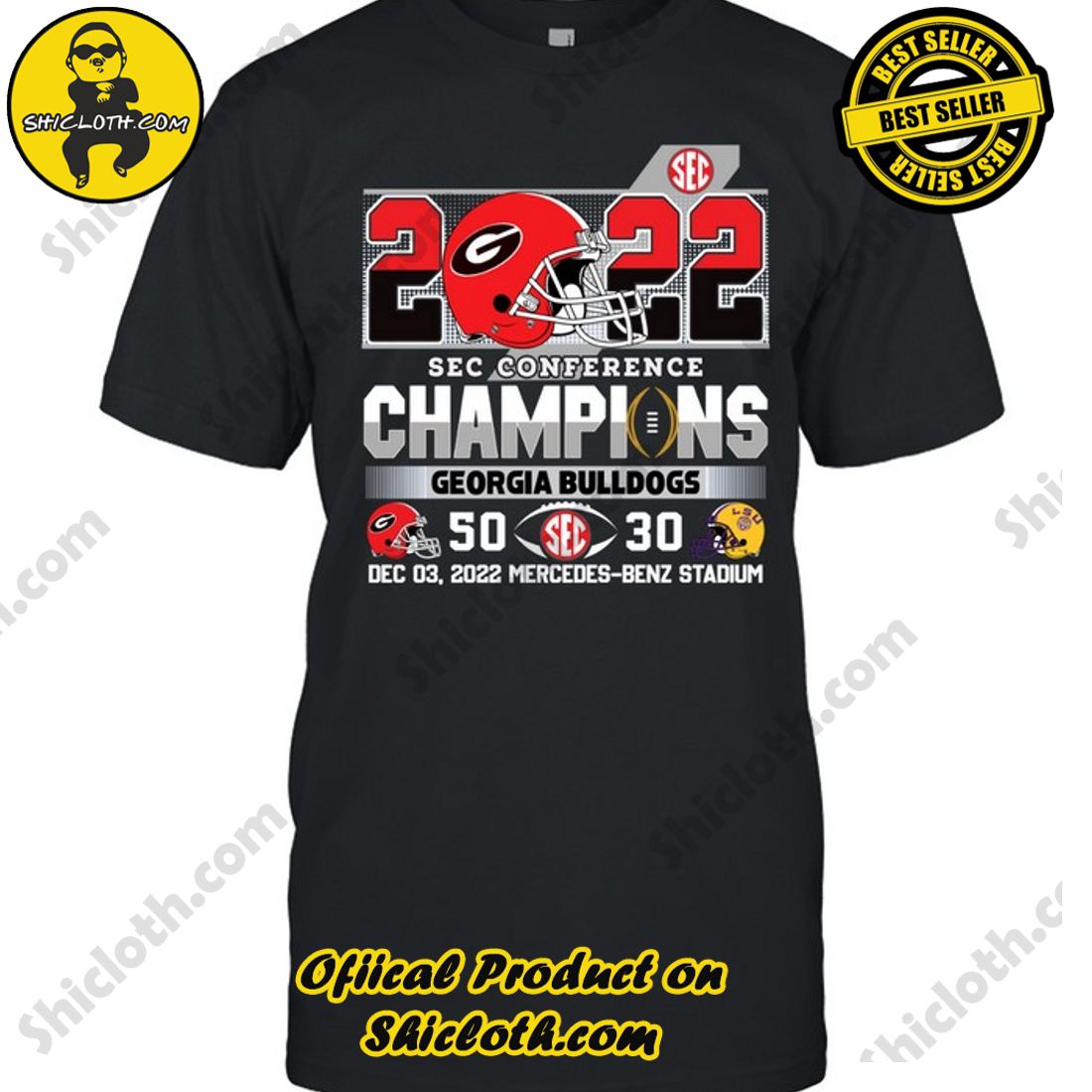 Discover the Ultimate Georgia Bulldogs Fan Gear Collection at Shiclothshop 1 2022 SEC Conference Championship Georgia LSU 50-30