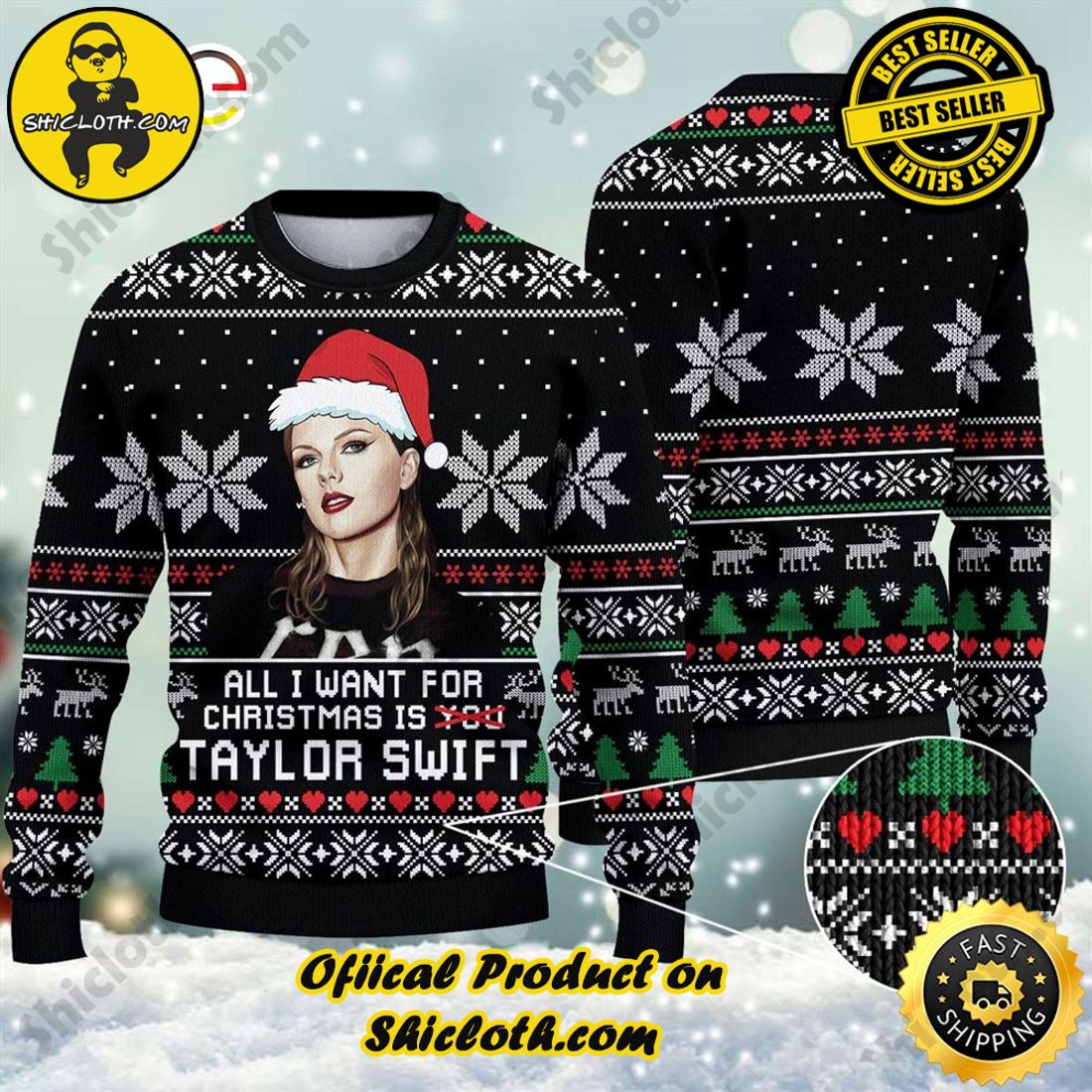 Hot Trending Shiclothshop's Sweaters: The Perfect Fashionable Gift for Everyone 18 All I Want For Christmas Is Chu Ugly Sweater