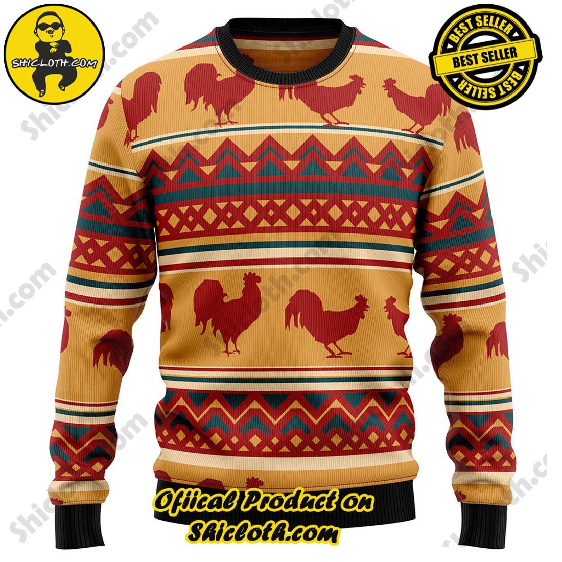 Hot Trending Shiclothshop's Sweaters: The Perfect Fashionable Gift for Everyone 26 Amazing Chicken Ugly Christmas Sweater