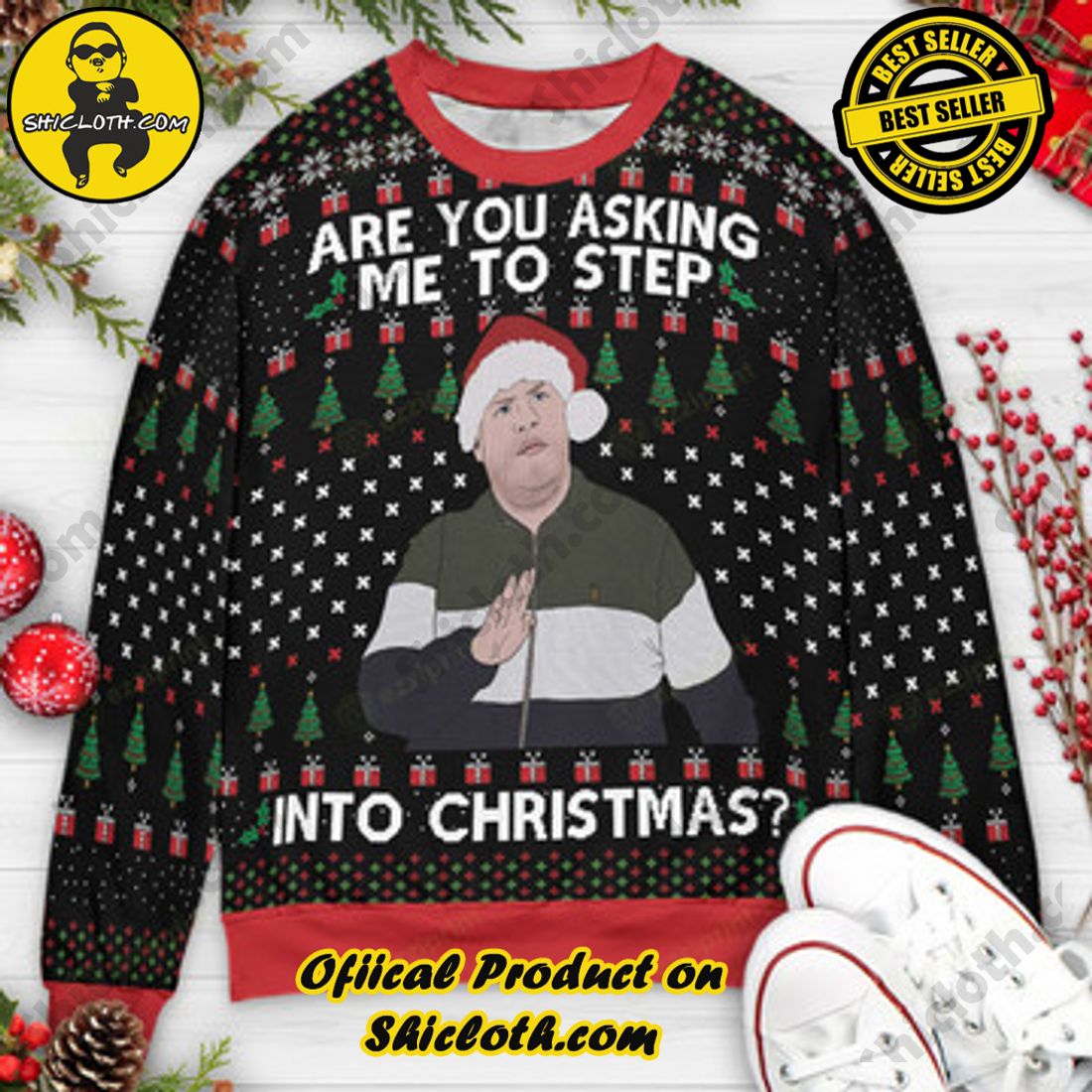 Hot Trending and Best Seller: Shiclothshop's Ugly Christmas Sweaters: Embrace Festive Fashion with Flair 4 Are you asking me to step into Christmas Smithy Gavin & Stacey Ugly Christmas Sweater