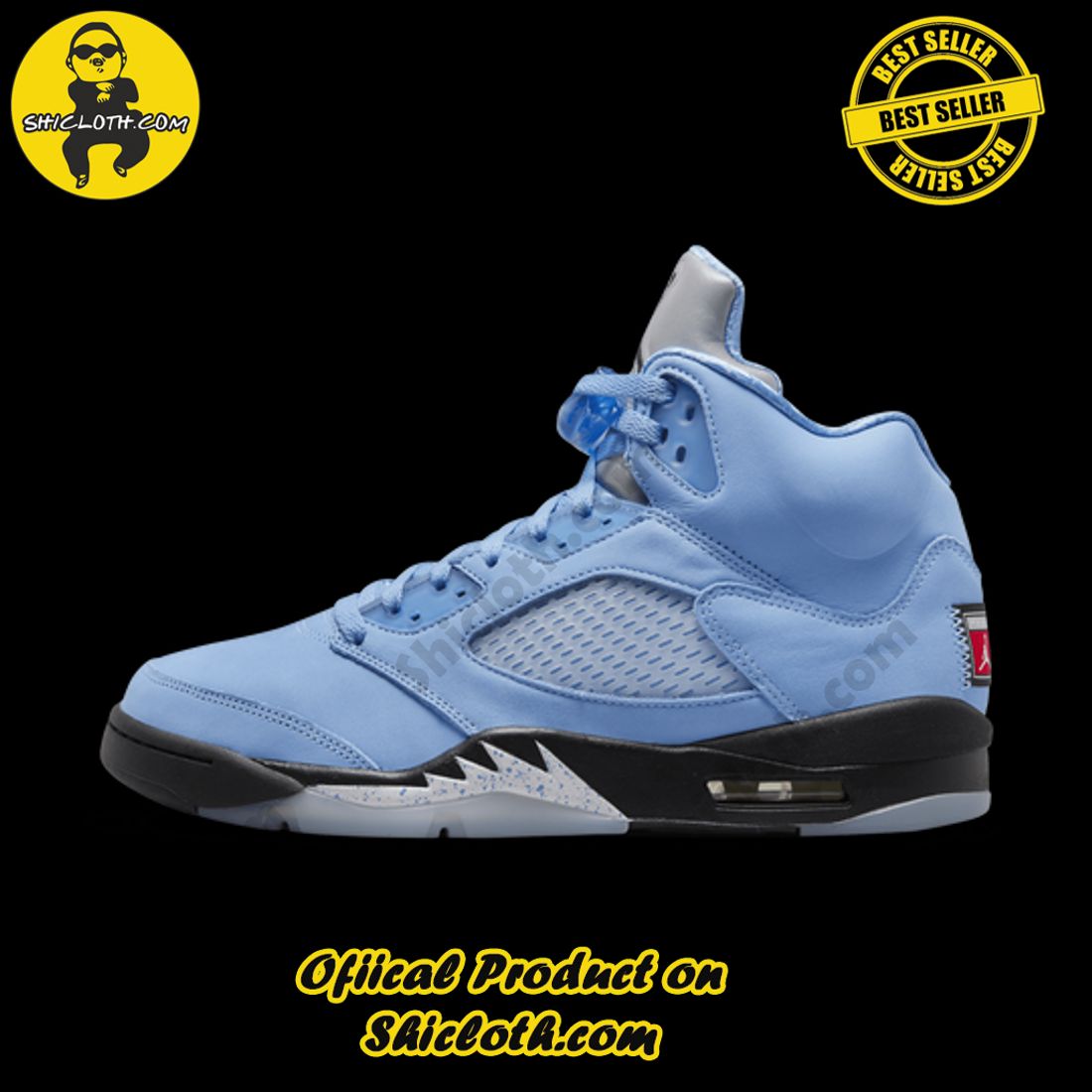 Step Up Your Style with Authentic Air Jordan Sneakers from Shiclothshop 2 Authentic Air Jordan 5 Retro University Blue