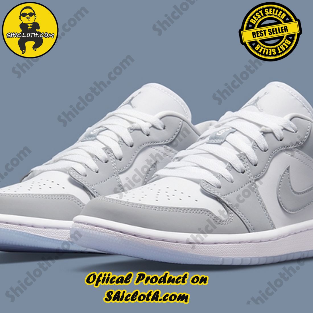 Step Up Your Style with Authentic Air Jordan Sneakers from Shiclothshop 5 Authentic Jordan 1 Low Wolf Grey