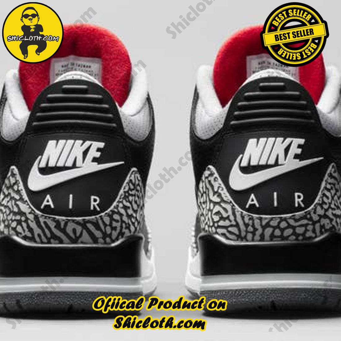 Authentic Jordan 3 Retro Black Cement (2018) 4 Authentic Jordan 3 Retro Black Cement (2018) - Image 4