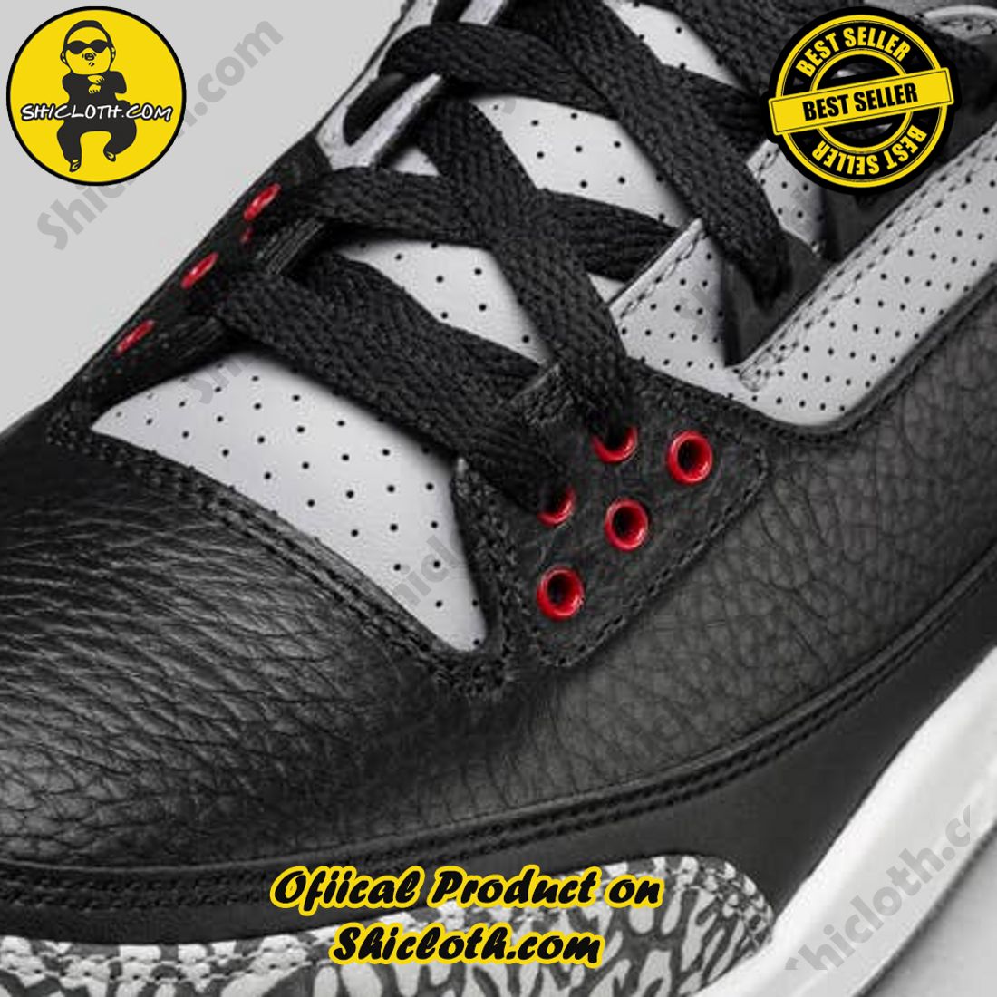 Authentic Jordan 3 Retro Black Cement (2018) 5 Authentic Jordan 3 Retro Black Cement (2018) - Image 5