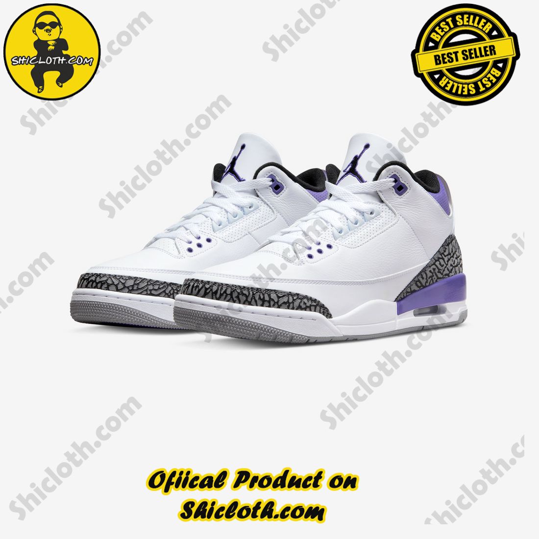 Best Seller: Step Up Your Style with Authentic Air Jordan Sneakers from Shiclothshop 3 Authentic Jordan 3 Retro Black Cement (2018)