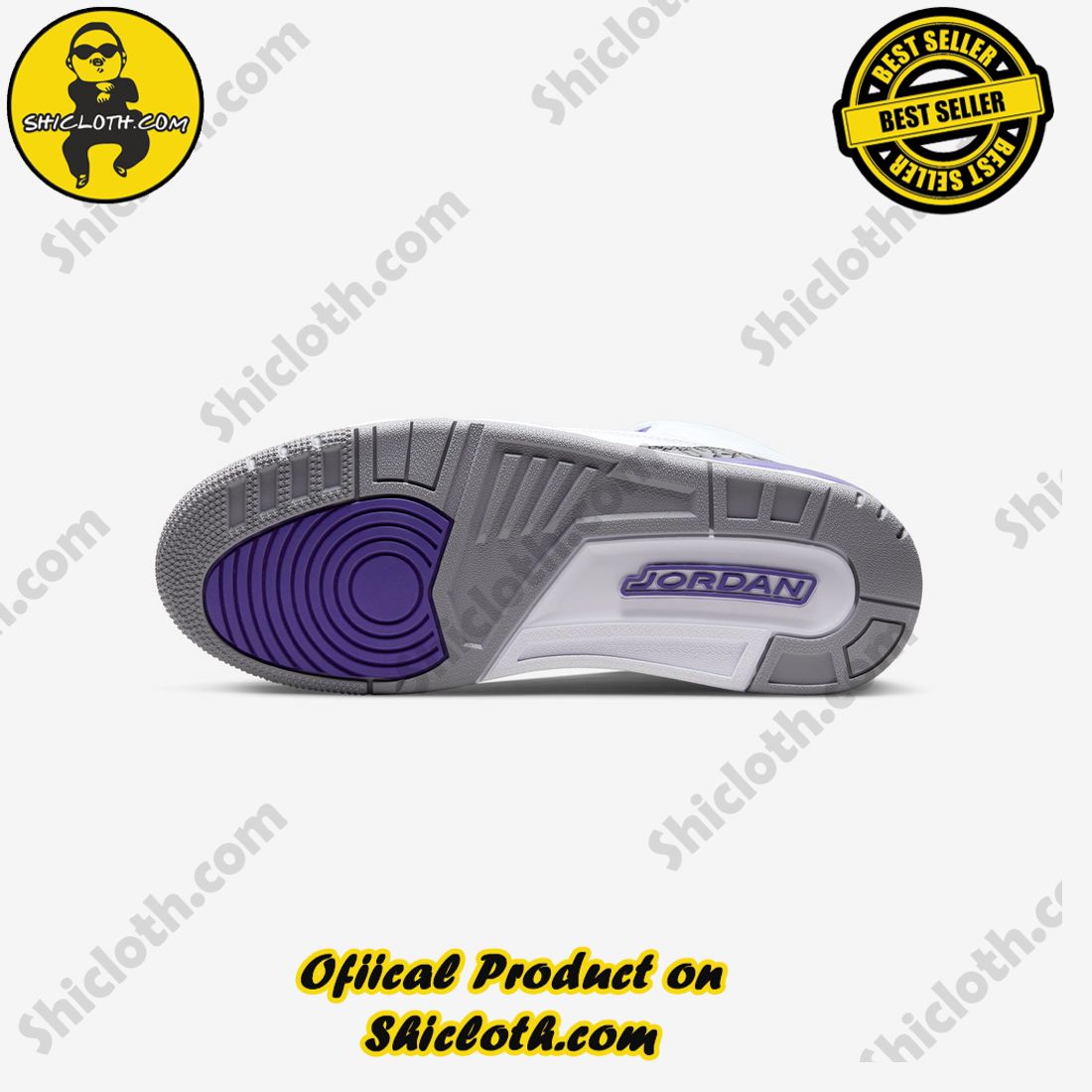 Authentic Jordan 3 Retro Dark Iris 3 Authentic Jordan 3 Retro Dark Iris - Image 3