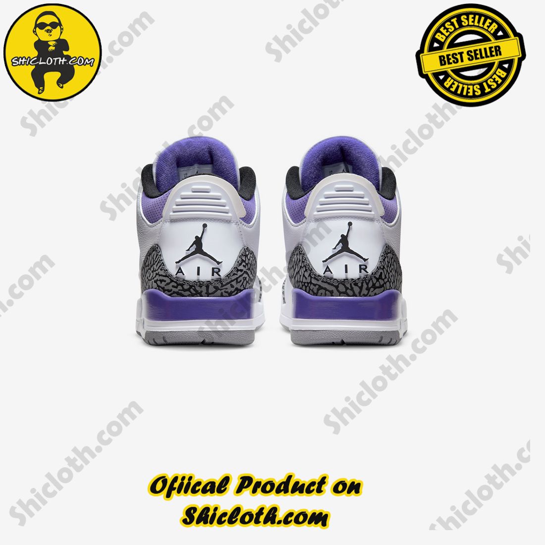 Authentic Jordan 3 Retro Dark Iris 4 Authentic Jordan 3 Retro Dark Iris - Image 4