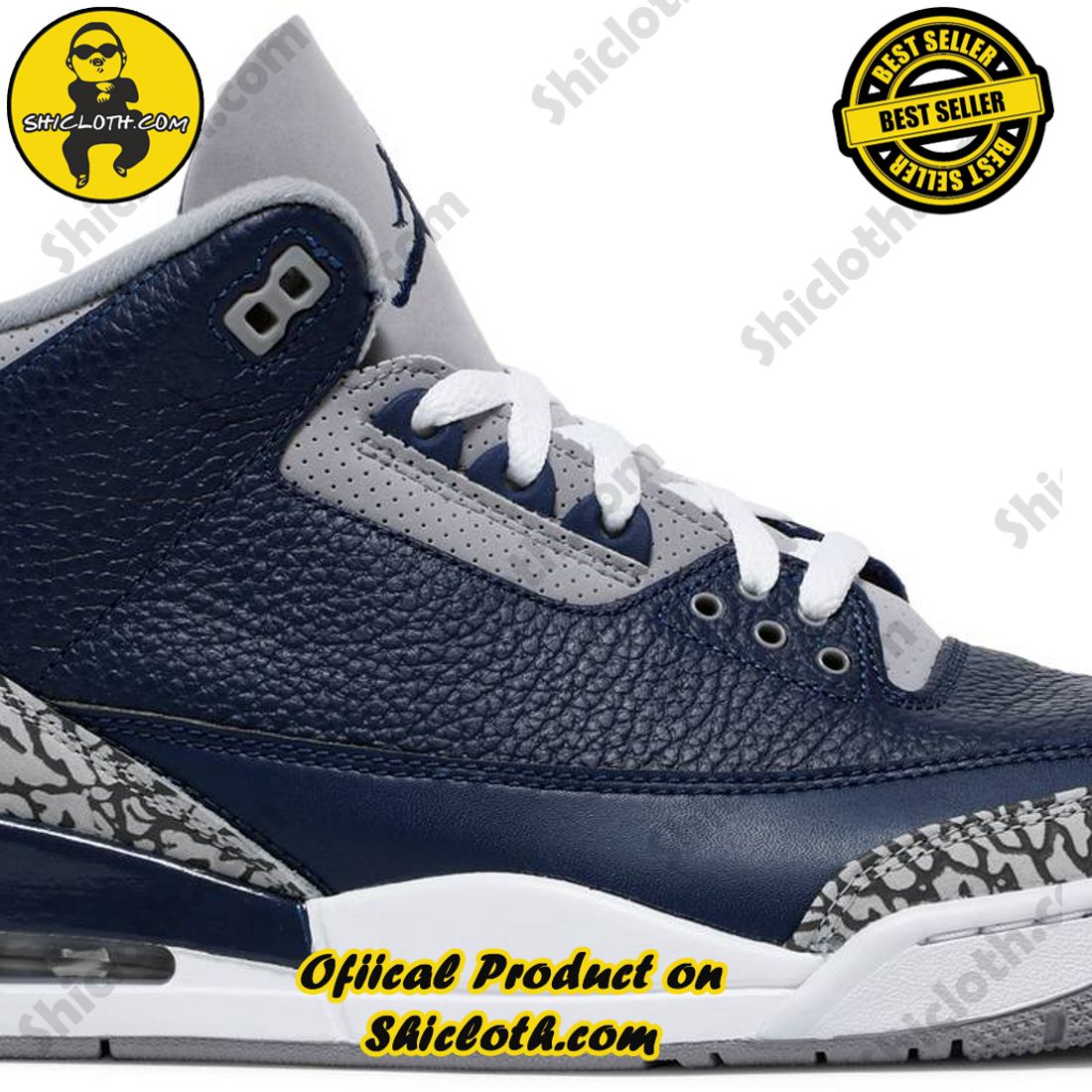 Hot trending: Step Up Your Style with Authentic Air Jordan Sneakers from Shiclothshop 4 Authentic Jordan 3 Retro Georgetown 2021